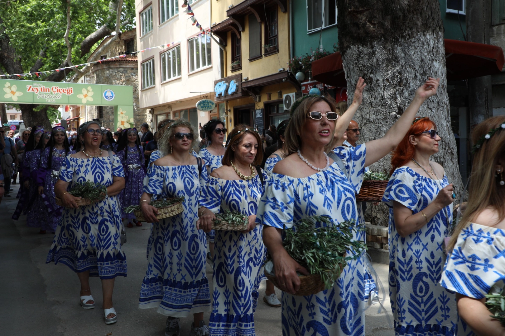 Bursa Mudanya'da zeytinin bereketi Tirilye sokaklarına taştı