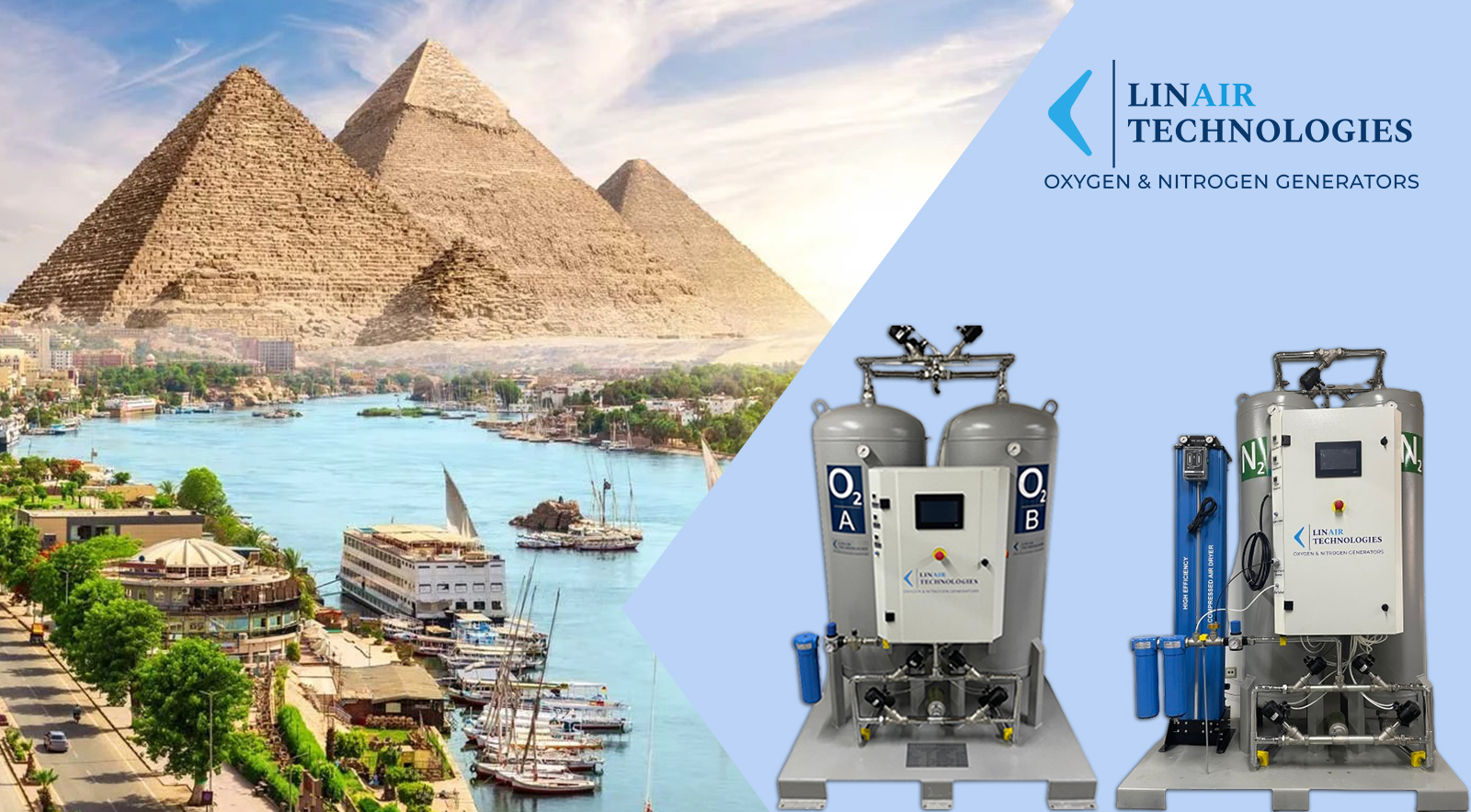 LinAir Oksijen ve Azot Jeneratörleriyle Mısır’da Gaz Üretimi